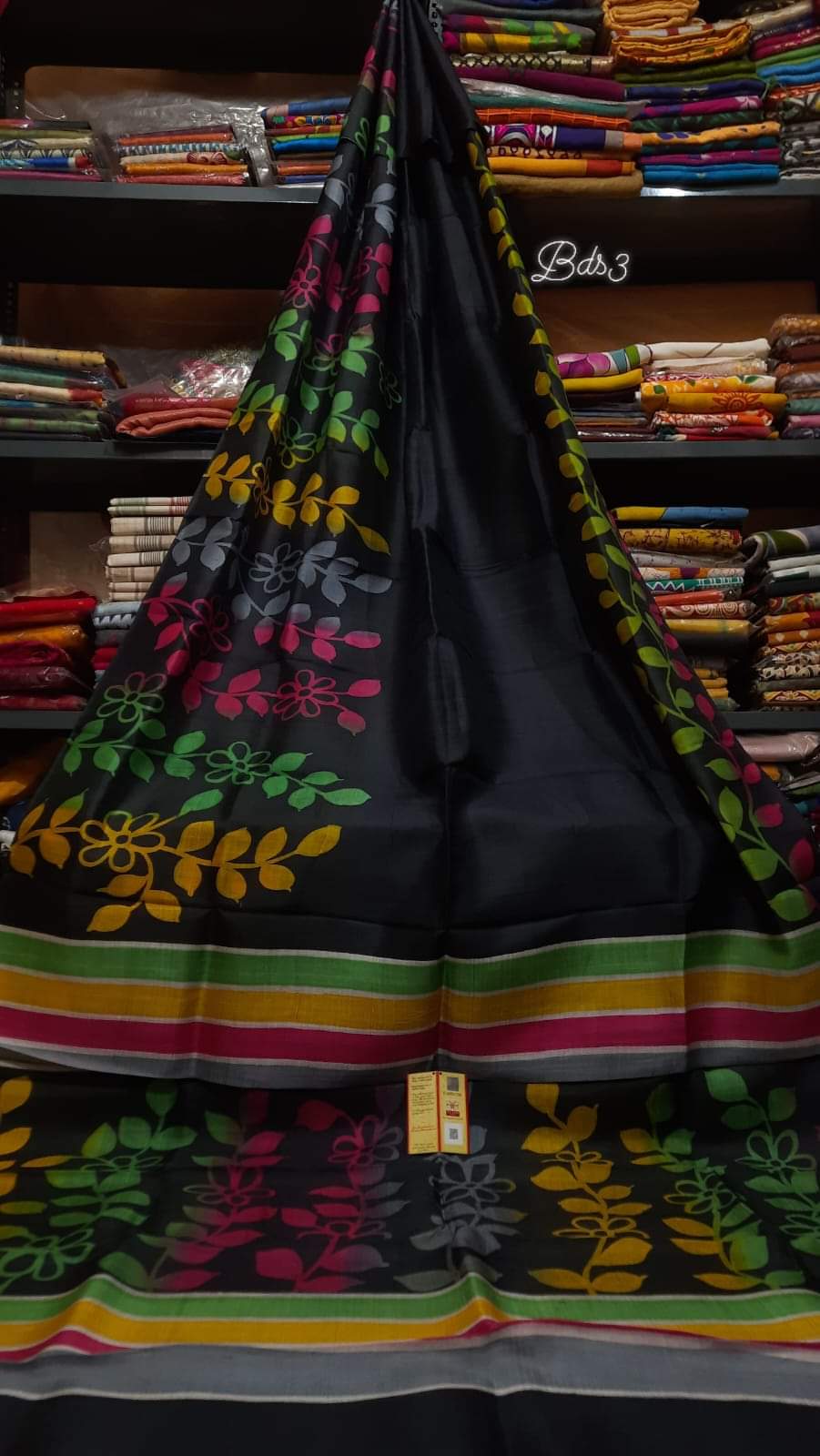 Pure Soft Silk Saree With Batik Print 