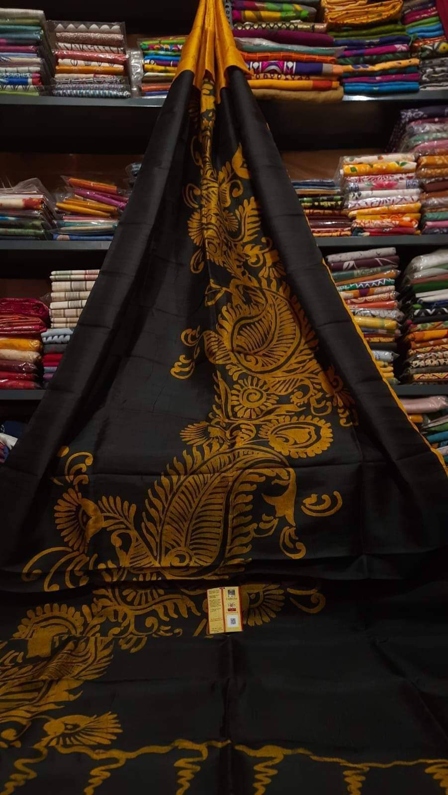 Pure Soft Silk Saree With Batik Print
