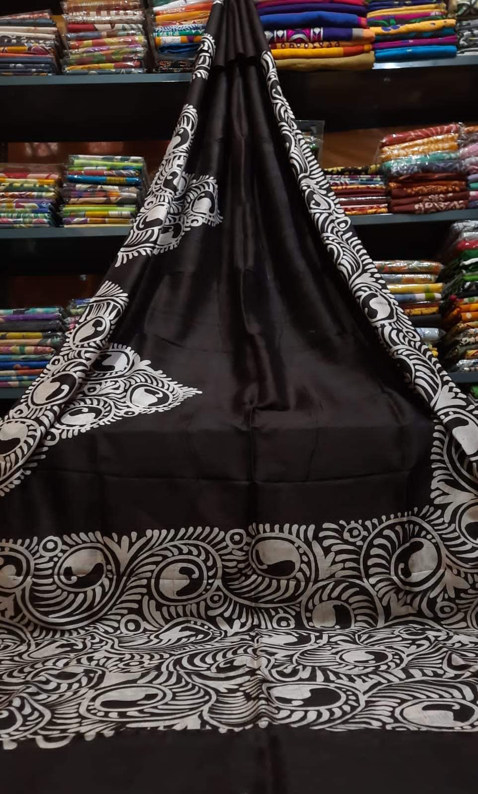 Pure Soft Silk Saree With Batik Print