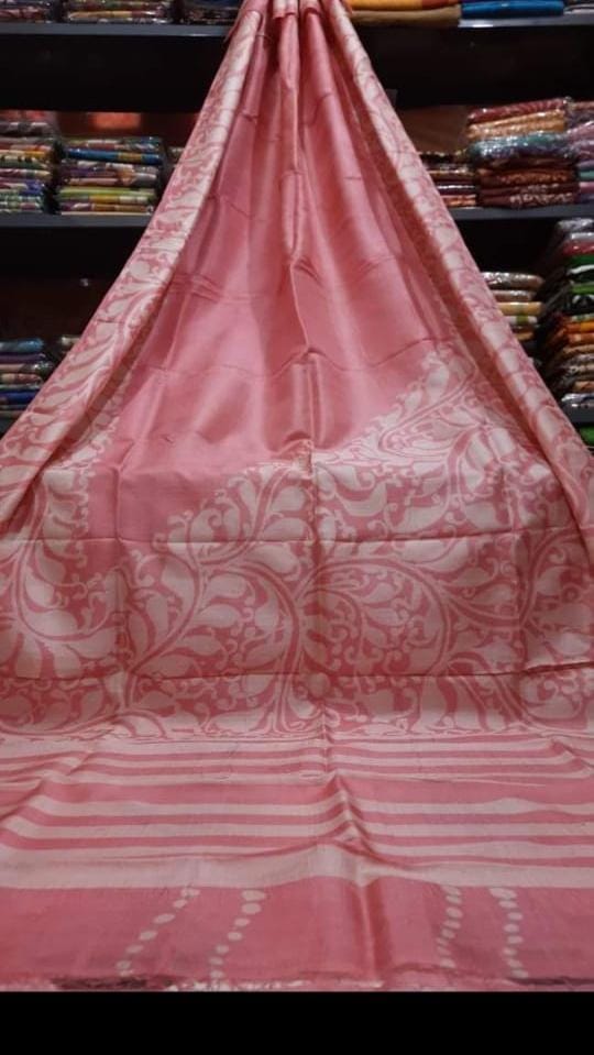 Pure Soft Silk Saree With Batik Print