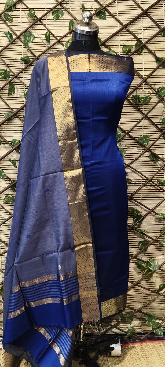 Maheshwari Handloom top dupatta set 
