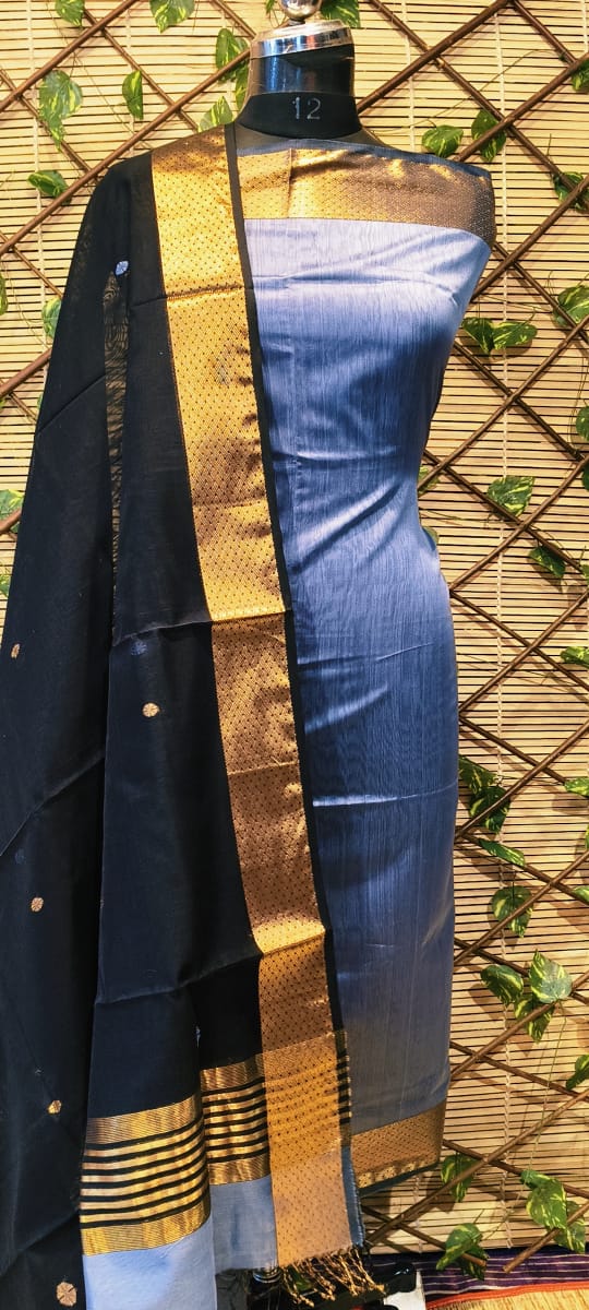 Maheshwari Handloom top dupatta set 