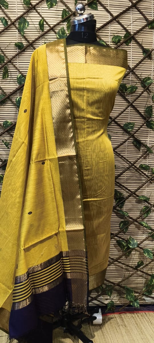Maheshwari Handloom top dupatta set 