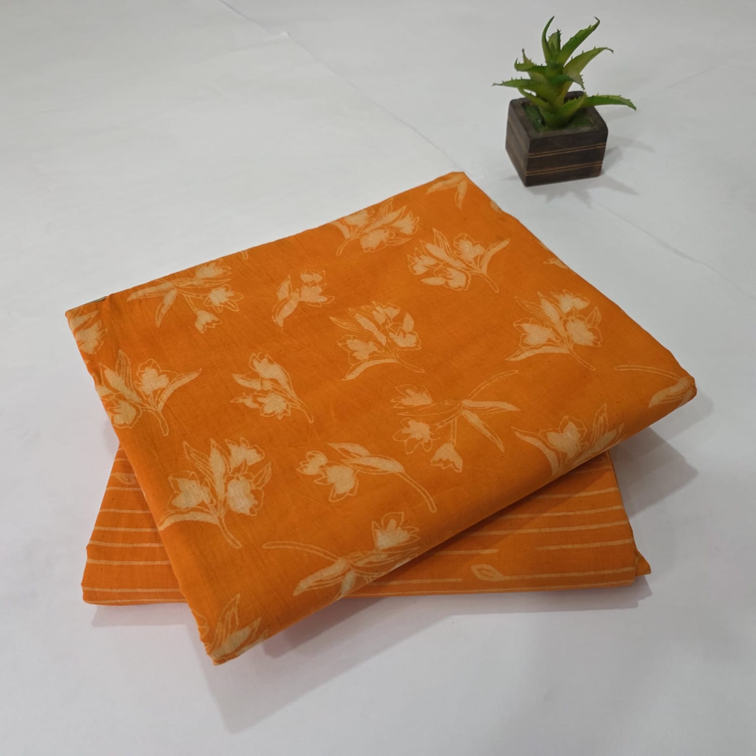 Hand block Print Cotton Running Fabric Mix match 2pis Combo Suit