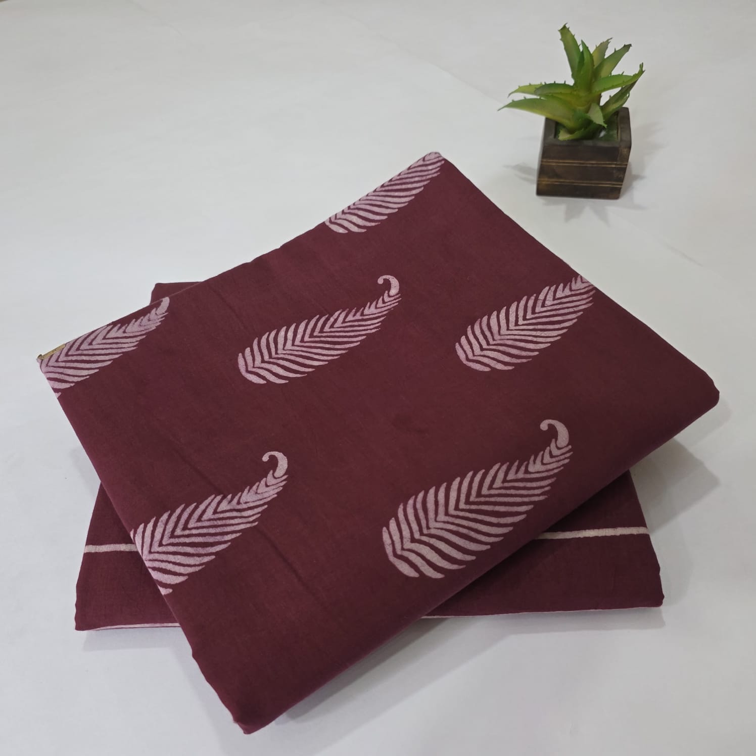 Hand block Print Cotton Running Fabric Mix match 2pis Combo Suit