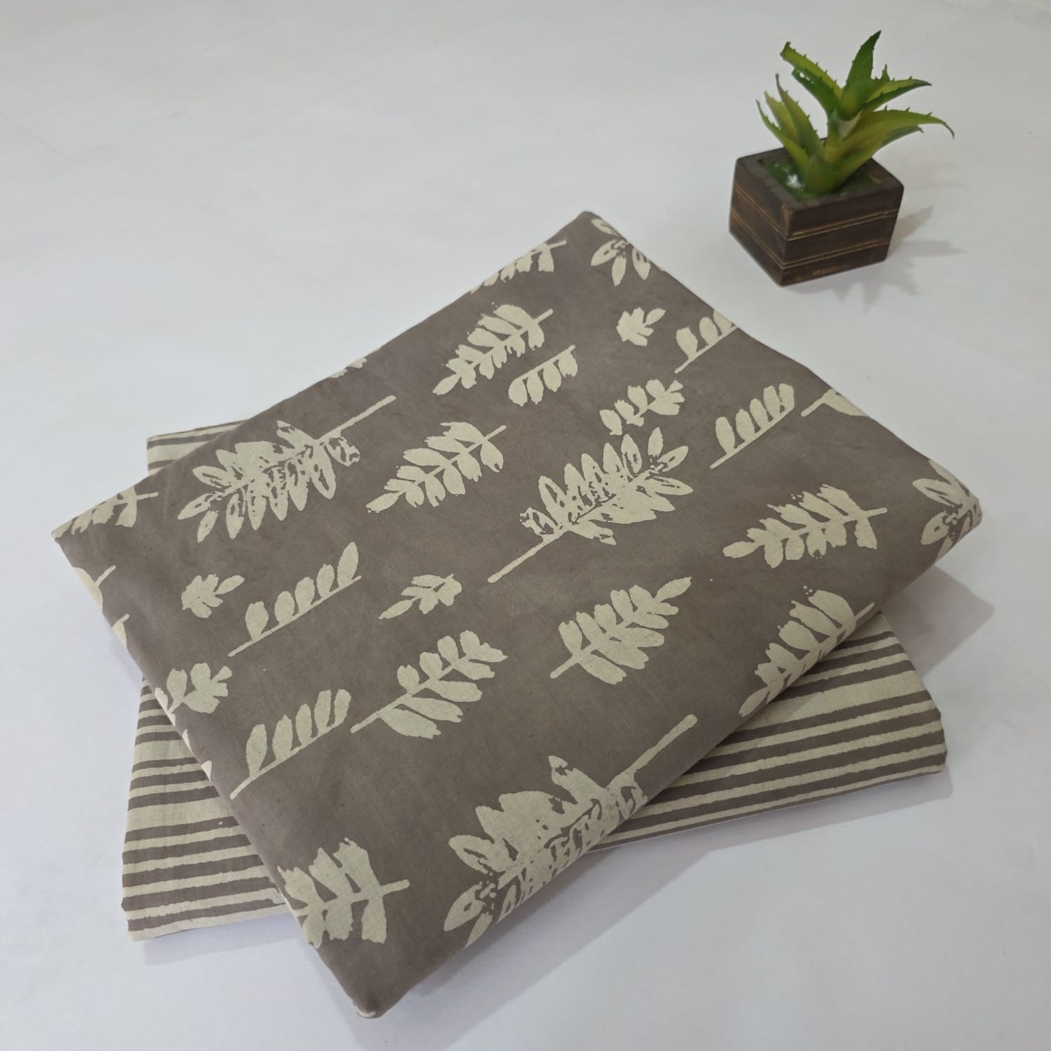 Hand block Print Cotton Running Fabric Mix match 2pis Combo Suit