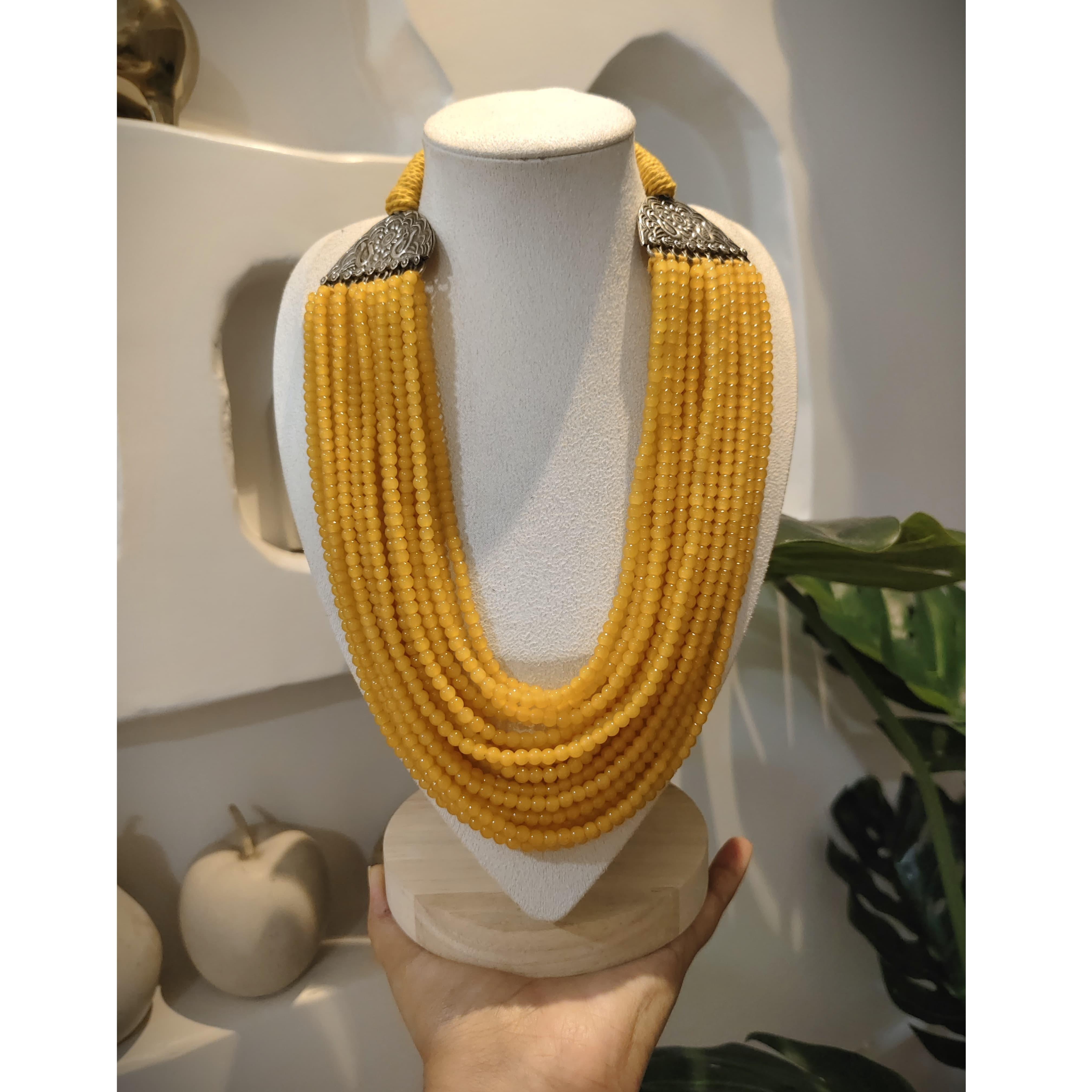 Maisonette CZ Light Weight Peacock Designer Hasli with Earrings 