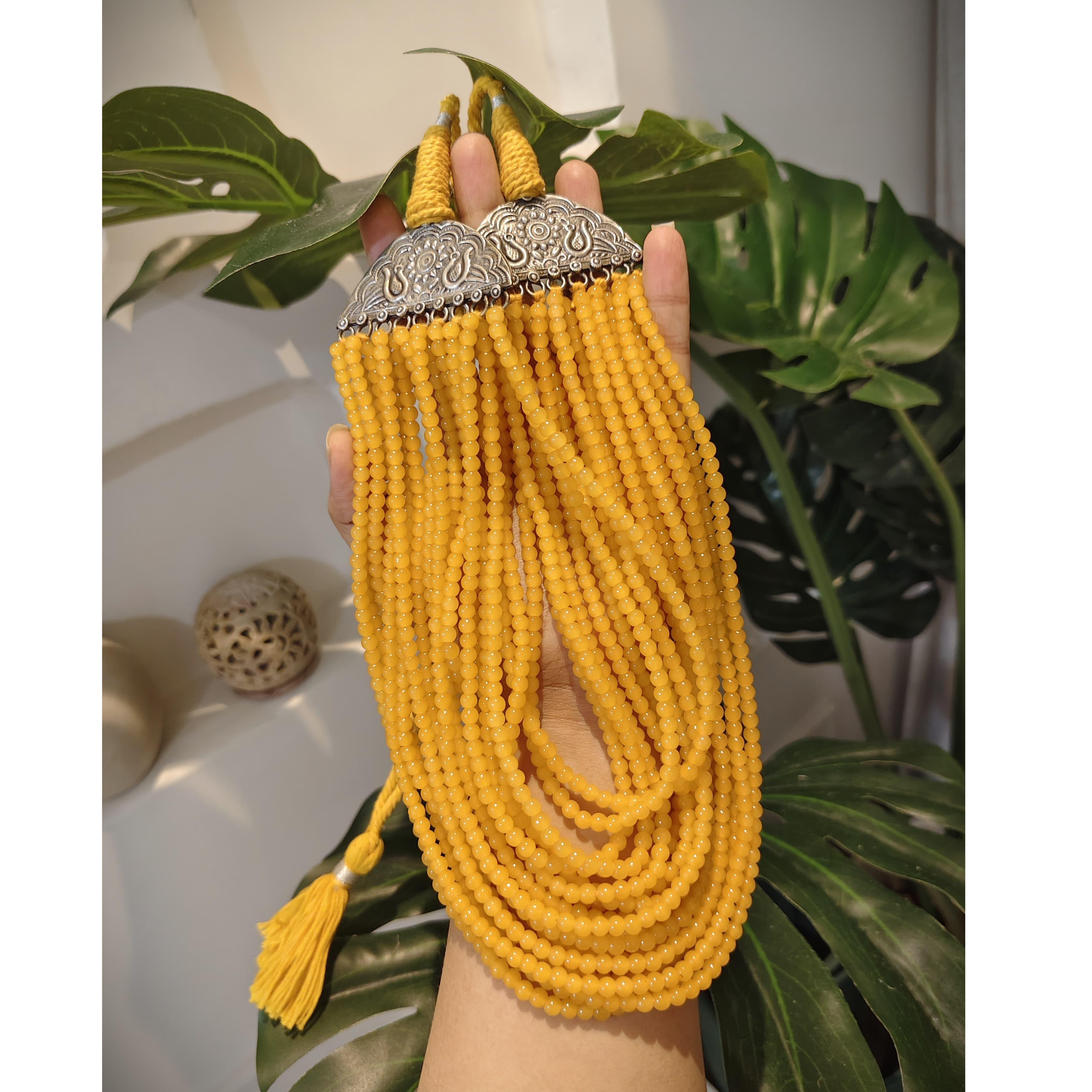 Maisonette CZ Light Weight Peacock Designer Hasli with Earrings 